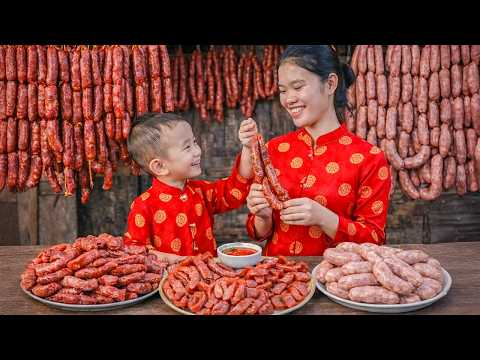 TET HOLIDAY: Preparing Smoked Sausages - Harvesting Fresh Cauliflower to Sell  | Trieu Thi Thuy