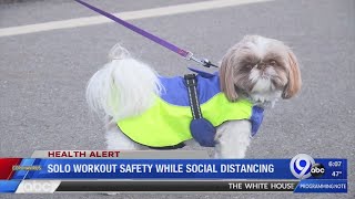 Solo workout safety while social distancing