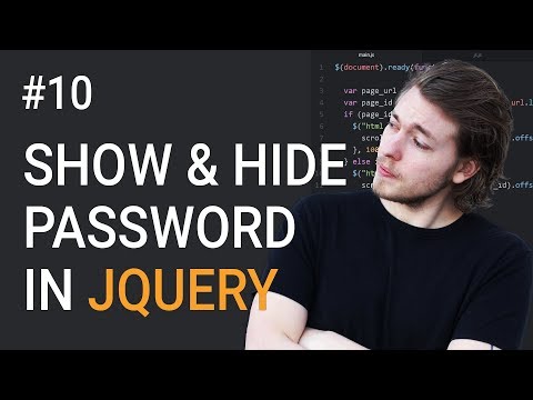 10 How to Show Password In Input Using jQuery | jQuery Tutorial | Learn jQuery | jQuery Library