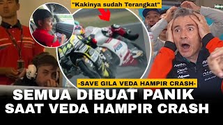 Download lagu 'SAVE GILA VEDA' Kakinya Sudah Terangkat Paddock Panik AYAH Veda Sudarmono Ikut Panik Veda Selamat mp3