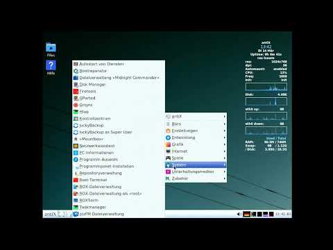 Antix 22 Linux auf Dell Latitude D505 von 2006 mit Pentium M 1,6GHz