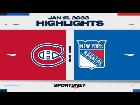 NHL Highlights | Canadiens vs. Rangers - January 15, 2023