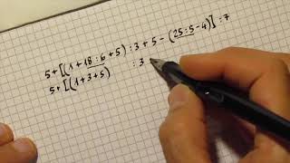 Risolvere una espressione di prima media