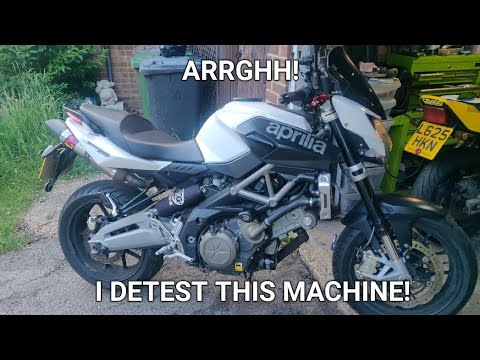 Aprilia Shiver 750.  Arrghh, I detest this machine!