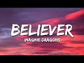 Imagine dragons - believer (Lyrics) #music #viral #imaginedragons #lyrics