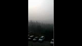 preview picture of video 'дым от лесных пожаров на севере Томской области.'