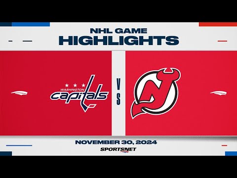 NHL Highlights | Capitals vs. Devils - November 30, 2024