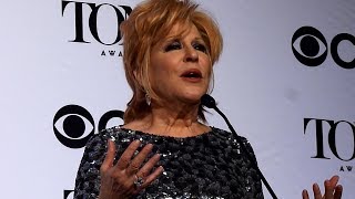 &#39;Bette Midler for President!&#39; Tony Awards 2017 backstage