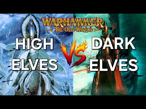 High Elves vs Dark Elves - Warhammer: The Old World - 15 Minute Battle Report - 1500 Points