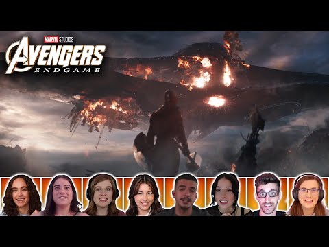 Reactors Reactions to CAPTAIN MARVEL DESTROYS SANCTUARY II | Avengers: Endgame (2019)