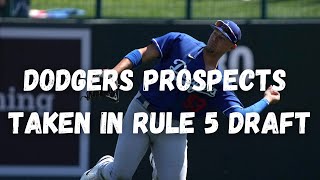 Los Angeles Dodgers prospects taken in 2022 Rule 5 Draft
