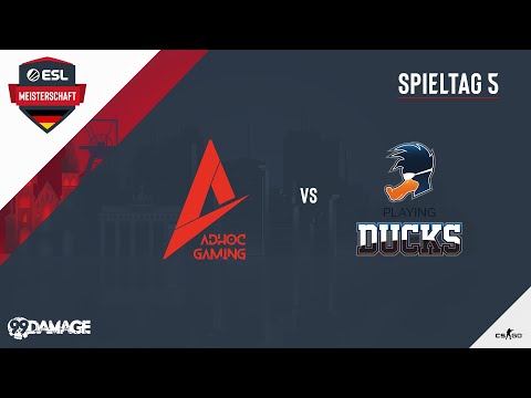 CS:GO - Playing Ducks vs ad hoc gaming - ESL Wintermeisterschaft 2019 - Spieltag 5