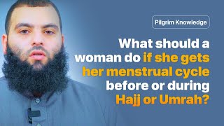 What actions can a woman on her menses perform during Hajj?