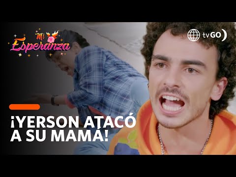 Yerson can't handle his anger and pushes his mom in public! | Mi Esperanza | América Televisión