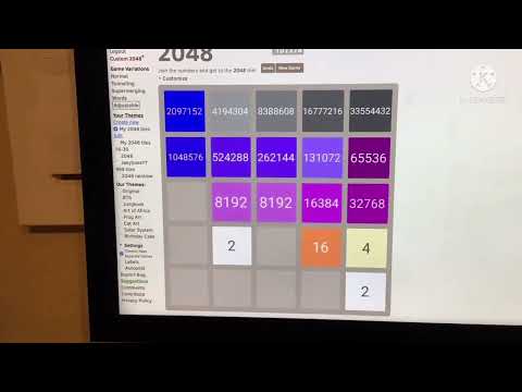 2048 highest tile 1x1 - 8x8
