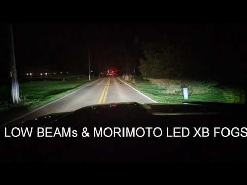 2014 GMC Sierra Denali Morimoto HID bulbs & LED XB Projector Fog Lights
