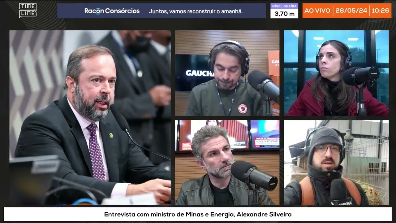 Entrevista com ministro de Minas e Energia sobre ações no RS | Timeline Gaúcha