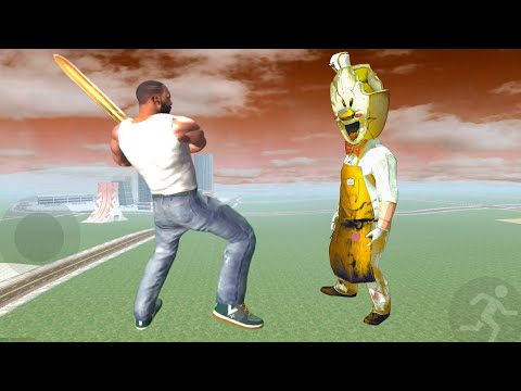 Franklin fight golden ghost creature in Indian bike driving 3d 