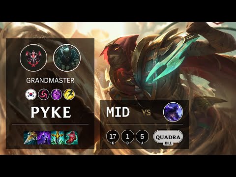 Pyke Mid vs Ryze - KR Grandmaster Patch 11.6