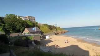 Walk down to Tenby Beach in Pembrokeshire Wales 07