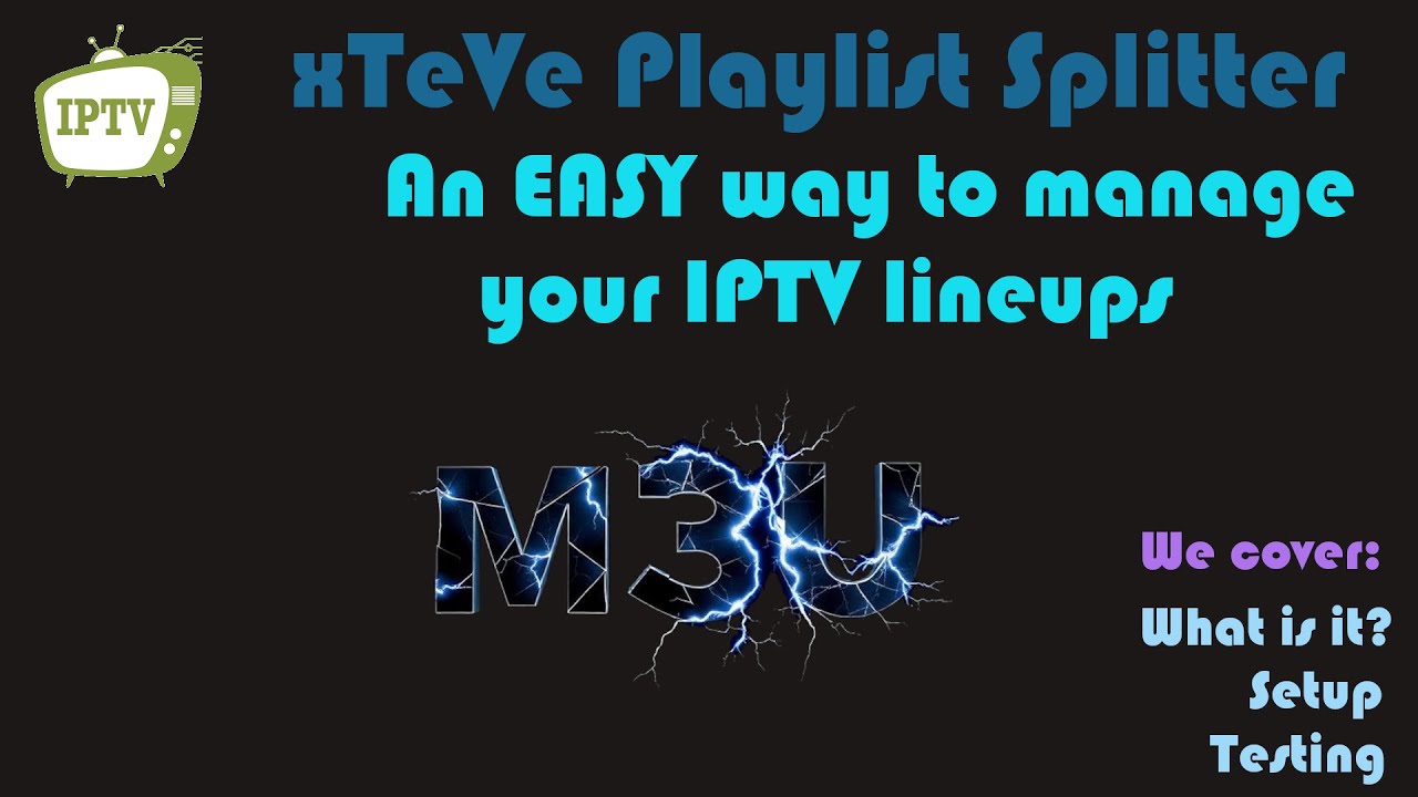 xTeVe Playlist Splitter Video