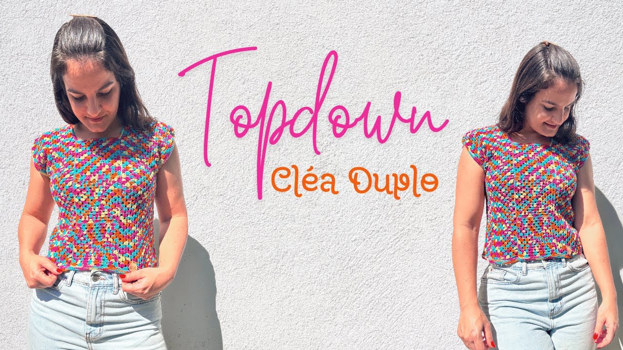 Topdown Cléa Duplo em Crochê