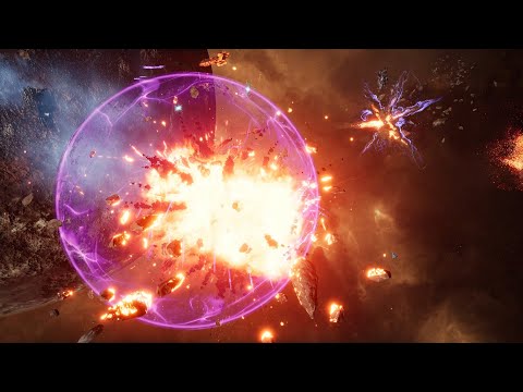 Aeldari Corsairs vs Space Marines - Skalgrim Mod - Massive Battle - Battlefleet Gothic Armada 2