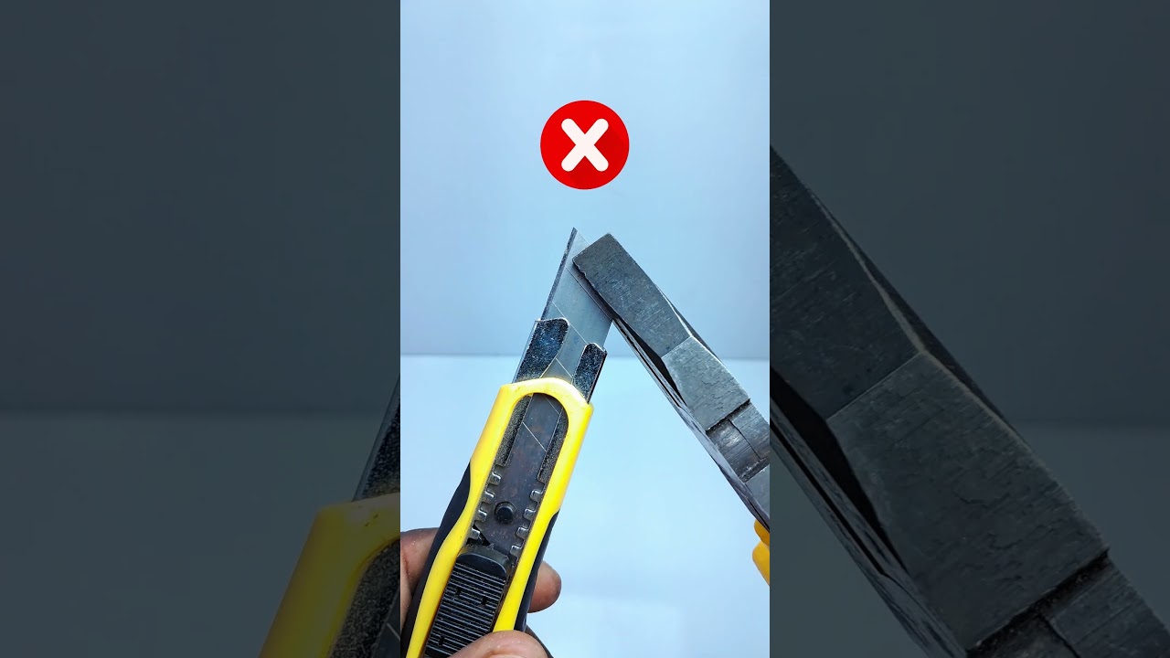 Remember this trick! How can you easily break a box cutter blade? #shorts