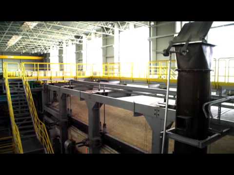 Industrial furnace for glass production