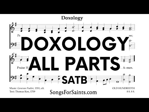 DOXOLOGY - Learn to sing four-part harmony | SATB