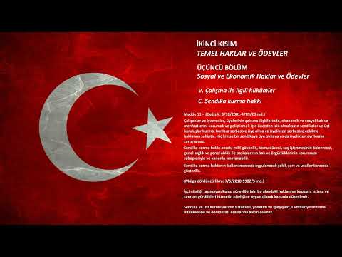 Anayasa - İkinci Kısım - Madde 51
