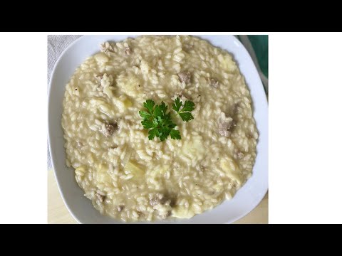 Creamy Risotto Recipe | Smoked Cheese and Sausage Risotto