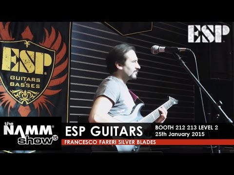 NAMM 2015 ESP Guitars 25/01 / Francesco Fareri - Silver Blades