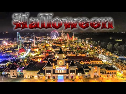 Riding Roller Coasters in the Dark - Halloween Night at Energylandia - Zator, Poland (Vlog)