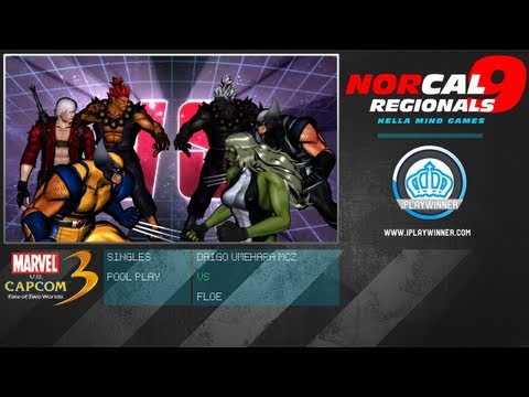 NCR9: Daigo Umehara MCZ vs Floe - MVC3 Singles - Pool Play
