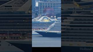 HAL cruise ship Koningsdam orchestrates skillful reversal into berth