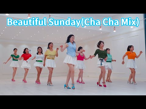 Beautiful Sunday(Cha Cha Mix) Line dance 뷰티플 썬데이 차차믹스 초급 라인댄스 
