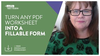 #001 | Turn any PDF Worksheet into Fillable Form
