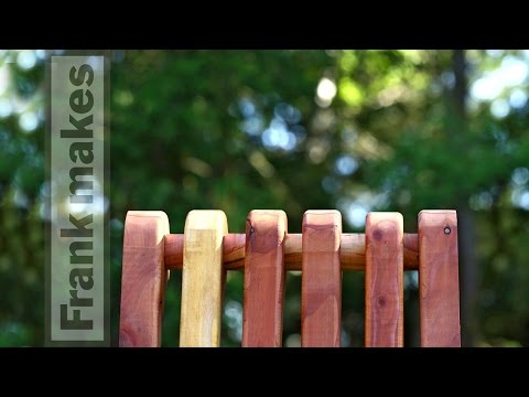 בנייה ידנית של כיסא עץ מייפל