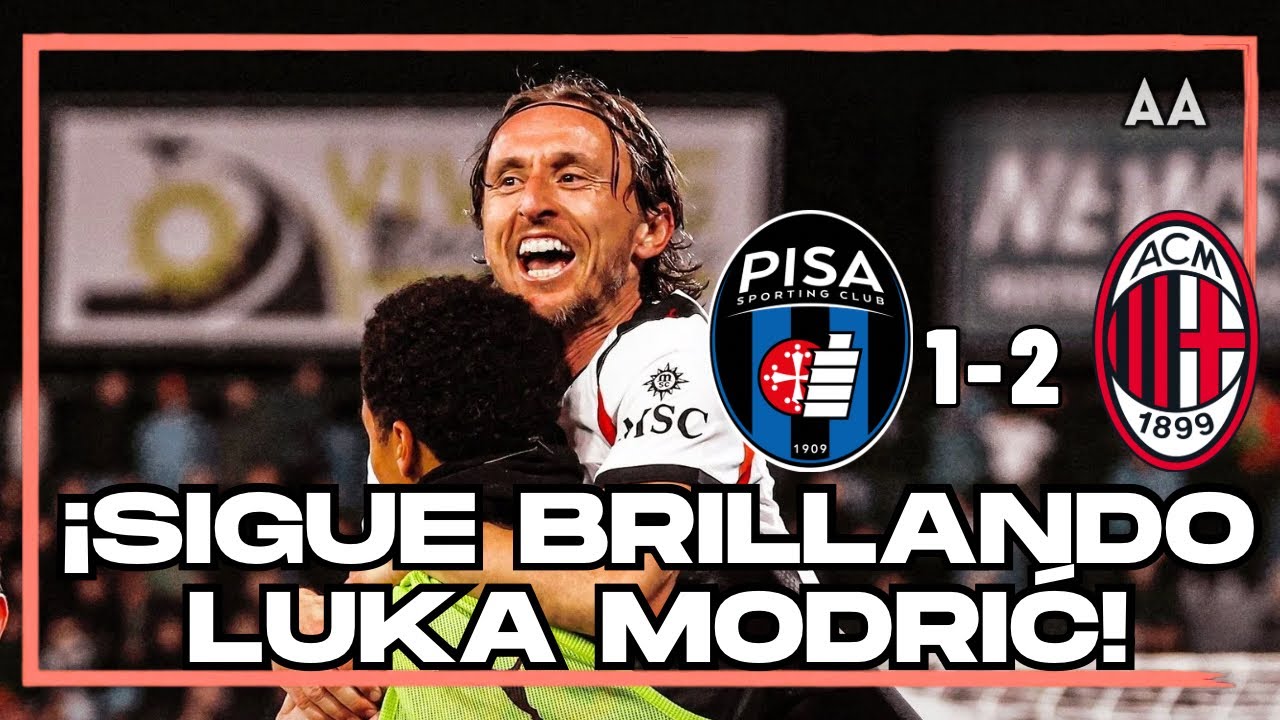 Modric brilla, el Milan gana y sigue en la pelea por el Scudetto 
