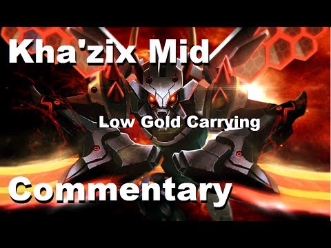 Kha'zix Mid Carry! - Solo Queue Gameplay with Commentary/tips and tricks