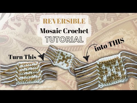 Turn any overlay mosaic crochet chart into a reversible pattern using the negative stitch!