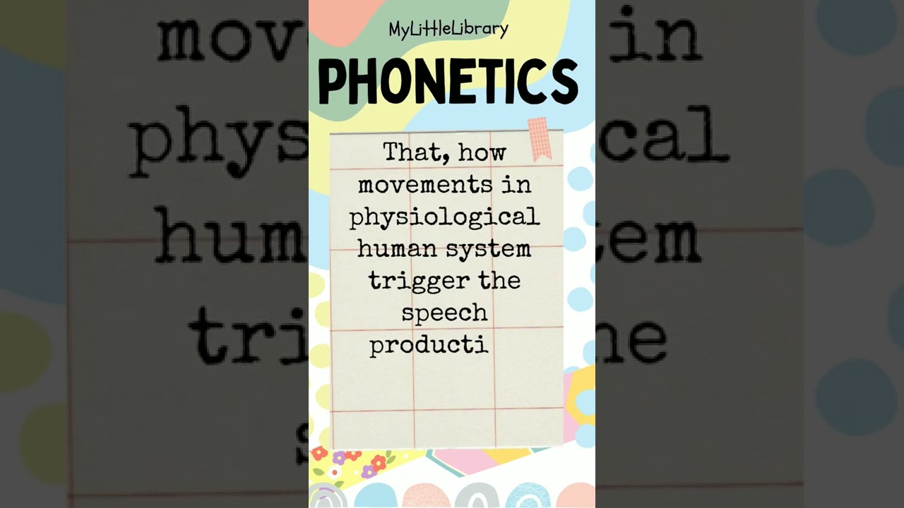 PHONETICS