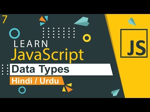 JavaScript Data Types Tutorial in Hindi Urdu