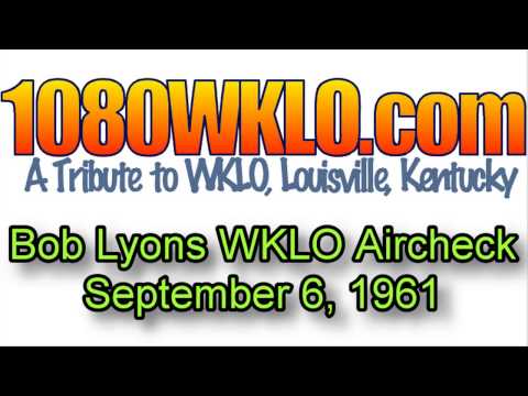 WKLO, Louisville - Bob Lyons Aircheck (September 6, 1961)