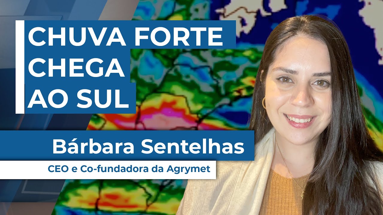 Chuva forte chega ao Sul do Brasil neste final de semana