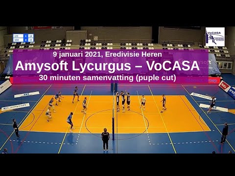 2021-01-09 Lycurgus - VoCASA (30 minuten samenvatting) Eredivisie Heren Volleybal