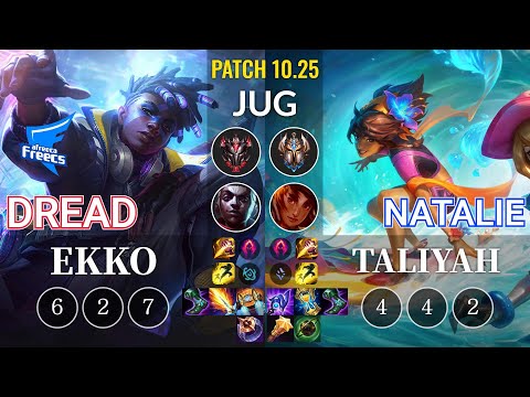 AF Dread Ekko vs Natalie Taliyah Jungle - KR Patch 10.25