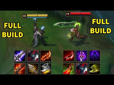 LUCIAN vs RIVEN BEST FULL BUILD FIGHTS - Unbelievable 1v1