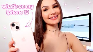 What's on my pink iPhone 13?! 💕
